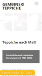 Mobile Screenshot of gembinski-teppiche.com
